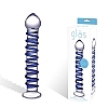   BLUE SPIRAL GLAS-75