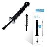     BLACK SWIRL LOVE WAND GLAS-121