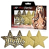Золотые пэстисы-звезды однотонные и с рисунком GLAM-O-RAMA EF-PS03 Золотые пэстисы-звезды однотонные и с рисунком GLAM-O-RAMA EF-PS03