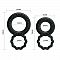 Набор из 2 эрекционных колец с подхватом мошонки