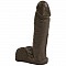 Насадка-фаллоимитатор с мошонкой темнокожего 8 inch Realistic Cock 1015-13-BX