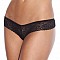 Трусики-тонг с жемчужной нитью 116BLK