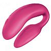 Розовый вибромассажёр для двоих We-Vibe 4 Plus на радиоуправлении Розовый вибромассажёр для двоих We-Vibe 4 Plus на радиоуправлении