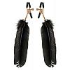       GOLD FEATHER NIPPLE CLAMPS 
