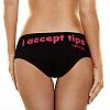 Женские трусики Hustler надписью I Accept Tips Женские трусики Hustler надписью I Accept Tips