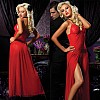 Платье с разрезом STM-9380red XL Платье с разрезом STM-9380red XL