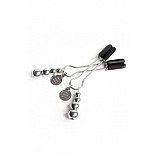 <strong>Металлические зажимы на соски Adjustable Nipple Clamps</strong> <br />
Испытайте невероятные ощущения от сочетания удовольствия и боли, украсив грудь зажимами для сосков и регулируя уровень давления при помощи скоб. Это идеальный аксессуар для бондажа и легко поможет перевести любовную игру на следующий уровень.
<br><br>В комплект входит атласный мешочек для хранения. Наконечники, которые крепятся к соскам в силиконовой оболочке. На конце зажимов - подвески из цепочки шариков разного диаметра.
<br><br>Очень удобный механизм крепления, не имеющий аналогов! <div class="charTableblock"><div><span>Производитель</span>: Fifty Shades of Grey, Великобритания</div></div> Металлические зажимы на соски Adjustable Nipple Clamps
Испытайте невероятные ощущения от сочетания удовольствия и боли, украсив грудь зажимами для сосков и регулируя уровень давления при помощи скоб. Это идеальный аксессуар для бондажа и легко поможет перевести любовную игру на следующий уровень.
<br><br>В комплект входит атласный мешочек для хранения. Наконечники, которые крепятся к соскам в силиконовой оболочке. На конце зажимов - подвески из цепочки шариков разного диаметра.
<br><br>Очень удобный механизм крепления, не имеющий аналогов!