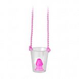    Pecker Shot Glass Necklace PINK 
         ,  ,  .