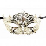 <strong>Золотистая маска на глаза из металлического ажура</strong> <br />
Маска металлическая позолоченного цвета. <div class="charTableblock"> </div> Золотистая маска на глаза из металлического ажура 
Маска металлическая позолоченного цвета.