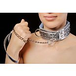 <strong>Ошейник  с заклепками и цепочкой 5024-6</strong> <br />
Изготовлен из искусственной кожи. <div class="charTableblock"><div><span>Материал</span>: кожзам</div><div><span>Цвет</span>: другой</div></div> Ошейник  с заклепками и цепочкой 5024-6 
Изготовлен из искусственной кожи.