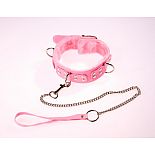 <strong>Розовый ошейник с поводком</strong> <br />
Изготовлен из искусственной кожи. <div class="charTableblock"><div><span>Материал</span>: кожзам</div><div><span>Цвет</span>: красный, розовый</div><div><span>Производитель</span>: Sitabella, Россия</div></div> Розовый ошейник с поводком 
Изготовлен из искусственной кожи.