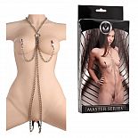 <strong>Ошейник с зажимами для сосков и половых губ CHAINED</strong> <br />
Тяжелый набор для нижнего - металлическое кольцо, на котором закреплены две цепочки для ошейника, две цепочки с зажимами для сосков, две цепочки с зажимами для половых губ. <div class="charTableblock"> </div> Ошейник с зажимами для сосков и половых губ CHAINED 
Тяжелый набор для нижнего - металлическое кольцо, на котором закреплены две цепочки для ошейника, две цепочки с зажимами для сосков, две цепочки с зажимами для половых губ.