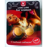 <strong>Две конфетки Love-Love для женщин</strong> <br />
Восточный рецепт страсти и чувственного наслаждения 1-2 леденца за час до волнующей встречи зарядят желанием, наградят новыми яркими и незабываемыми ощущениями. Взаимные ласки усиливают эффект!
<br><br>Леденцовая карамель с экстрактом Zingiber officinale. <div class="charTableblock"> </div> Две конфетки Love-Love для женщин
Восточный рецепт страсти и чувственного наслаждения 1-2 леденца за час до волнующей встречи зарядят желанием, наградят новыми яркими и незабываемыми ощущениями. Взаимные ласки усиливают эффект!
<br><br>Леденцовая карамель с экстрактом Zingiber officinale.