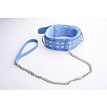 <strong>Голубой ошейник с меховой подкладкой</strong> <br />
Изготовлен из искусственной кожи. <div class="charTableblock"><div><span>Материал</span>: кожзам</div><div><span>Цвет</span>: другой</div><div><span>Производитель</span>: Sitabella, Россия</div></div> Голубой ошейник с меховой подкладкой 
Изготовлен из искусственной кожи.