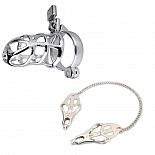 <strong>Мужской пояс верности и клипсы на соски EROTIC FANTASY</strong> <br />
Эффектный пояс верности из металла, имитирующий клетку и практически не скрывающий половой член. <div class="charTableblock"> </div> Мужской пояс верности и клипсы на соски EROTIC FANTASY 
Эффектный пояс верности из металла, имитирующий клетку и практически не скрывающий половой член.