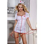 <strong>Костюм сексапильной медсестры Dolce Piccante</strong> <br />
 Раздевайтесь, больной, я назначу вам процедуры  - ну какой мужчина не мечтает услышать эти слова от сексапильной медсестрички, которая пришла прямо к нему в спальню. <div class="charTableblock"><div><span>Размер</span>: S (42-44); M (44-46); L (46-48)</div><div><span>Цвет</span>: белый</div><div><span>Производитель</span>: Dolce Piccante Lingerie, Италия</div></div> Костюм сексапильной медсестры Dolce Piccante 
 Раздевайтесь, больной, я назначу вам процедуры  - ну какой мужчина не мечтает услышать эти слова от сексапильной медсестрички, которая пришла прямо к нему в спальню.