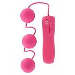 <strong>Три розовых вагинальных шарика с вибрацией и выносным пультом управления</strong> <br />
Великолепные вагинальные шарики, изготовленные из высококачественного безопасного силикона. <div class="charTableblock"><div><span>Материал</span>: силикон</div><div><span>Диаметр, см</span>: 3.00</div><div><span>Диаметр, см</span>: 3</div></div> Три розовых вагинальных шарика с вибрацией и выносным пультом управления 
Великолепные вагинальные шарики, изготовленные из высококачественного безопасного силикона.