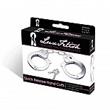 <strong>Наручники из стали с быстрым открытием CUFFS-05</strong> <br />
Пара наручников из специального стального сплава, которая имеет механизм быстрого открывания. <div class="charTableblock"><div><span>Материал</span>: металл</div><div><span>Цвет</span>: другой</div><div><span>Производитель</span>: Lux Fetish, США</div></div> Наручники из стали с быстрым открытием CUFFS-05
Пара наручников из специального стального сплава, которая имеет механизм быстрого открывания.