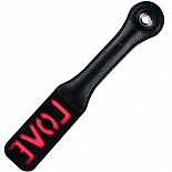 Leather Impression Paddle - Love 
Premium, hand-stitched leather slapper.