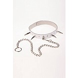 <strong>Ошейник с шипами узкий №2 белый</strong> <br />
Ошейник с шипами узкий №2 белый <div class="charTableblock"><div><span>Материал</span>: кожа</div><div><span>Цвет</span>: белый</div></div> Ошейник с шипами узкий №2 белый 
Ошейник с шипами узкий №2 белый