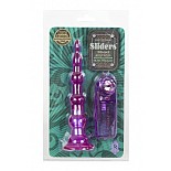 <strong>Ёлочка Sliders Short фиолетовая</strong> <br />
Тонкая анальная ёлочка Sliders Short из натурального TPR (каучуковая резина). <div class="charTableblock"><div><span>Длина, см</span>: 16</div><div><span>Диаметр, см</span>: 3</div><div><span>Материал</span>: TPE / TPR</div><div><span>Цвет</span>: другой</div><div><span>Особенности</span>: цепочки, бусы</div><div><span>Особенности</span>: с вибрацией</div><div><span>Длина, см</span>: 13-16</div><div><span>Диаметр, см</span>: 3</div></div> Ёлочка Sliders Short фиолетовая 
Тонкая анальная ёлочка Sliders Short из натурального TPR (каучуковая резина).