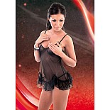 <strong>Сорочка SABLE с открытой грудью и кружевными оборочками</strong> <br />
Сорочка SABLE с открытой грудью и кружевными оборочками <div class="charTableblock"><div><span>Размер</span>: M (44-46); L (46-48)</div><div><span>Цвет</span>: белый</div><div><span>Производитель</span>: SoftLine, Польша</div><div><span>В наличии</span>: M-L, белый</div></div> Сорочка SABLE с открытой грудью и кружевными оборочками
Сорочка SABLE с открытой грудью и кружевными оборочками