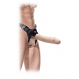   Hollow 12"" Strap-On Flesh 
