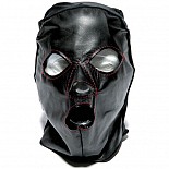 <strong>Кожаная маска на лицо с прорезями для глаз 1045XO</strong> <br />
Кожаная маска-шлем с прорезями для глаз, носа и рта. <div class="charTableblock"> </div> Кожаная маска на лицо с прорезями для глаз 1045XO 
Кожаная маска-шлем с прорезями для глаз, носа и рта.