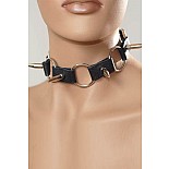 <strong>Ошейник с кольцами и шипами черный</strong> <br />
Ошейник с кольцами и шипами. <div class="charTableblock"><div><span>Материал</span>: кожа</div><div><span>Цвет</span>: черный</div></div> Ошейник с кольцами и шипами черный 
Ошейник с кольцами и шипами.