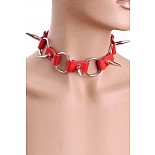 <strong>Ошейник с кольцами и шипами красный</strong> <br />
Ошейник с кольцами и шипами. <div class="charTableblock"><div><span>Материал</span>: кожа</div><div><span>Цвет</span>: красный, розовый</div></div> Ошейник с кольцами и шипами красный 
Ошейник с кольцами и шипами.