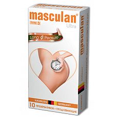 <strong>Masculan Ultra 3, 10 шт.*10 Кольца и пупырышки с анестетиком (Long Pleasure)</strong> <br />
Презервативы Masculan Ultra 3, №3 Long Pleasure.<div class="charTableblock"><div><span>Производитель</span>: Masculan, Германия</div><div><span>Количество</span>: более 12</div><div><span>Особенности</span>: пролонгирующие</div></div> Masculan Ultra 3, 10 шт.*10 Кольца и пупырышки с анестетиком (Long Pleasure)
Презервативы Masculan Ultra 3, №3 Long Pleasure.