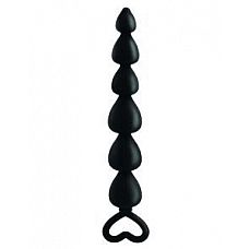 <strong>Анальная елочка из силикона - 14,75 см.</strong> <br />
Анальная цепочка эргономичной формы выполнена из медицинского гипоаллергенного силикона с бархатистым покрытием. 
<br><br>Елочка представляет собой соединенные цепочкой сердечки разного диаметра.
<br>Игрушка имеет удобный захват, что делает ее простой в использовании.<div class="charTableblock"><div><span>Длина, см</span>: 14.75</div><div><span>Диаметр, см</span>: 2.5</div><div><span>Материал</span>: силикон</div><div><span>Цвет</span>: черный</div><div><span>Особенности</span>: цепочки, бусы</div><div><span>Длина, см</span>: 13-16</div><div><span>Диаметр, см</span>: 2</div></div> Анальная елочка из силикона - 14,75 см. 
Анальная цепочка эргономичной формы выполнена из медицинского гипоаллергенного силикона с бархатистым покрытием. 
<br><br>Елочка представляет собой соединенные цепочкой сердечки разного диаметра.
<br>Игрушка имеет удобный захват, что делает ее простой в использовании.