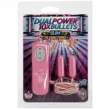 10X Dual Power Bullets - Slim - Pink 
