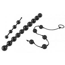 <strong>Набор из 3 различных по длине и диаметру силиконовых анальных цепочек</strong> <br />
Набор из цепочек с различным диаметром шариков.<div class="charTableblock"><div><span>Длина, см</span>: 24.7</div><div><span>Диаметр, см</span>: 2.5</div><div><span>Материал</span>: силикон</div><div><span>Цвет</span>: черный</div><div><span>Особенности</span>: шарики; цепочки, бусы</div><div><span>Длина, см</span>: 21-24</div><div><span>Диаметр, см</span>: 2</div></div> Набор из 3 различных по длине и диаметру силиконовых анальных цепочек 
Набор из цепочек с различным диаметром шариков.