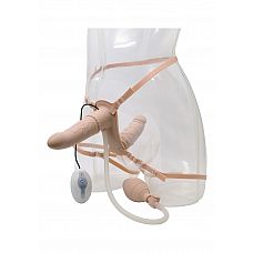  DOUBLE VIBRATING STRAP-ON FLESH A004W1F093Y4SC 
    .