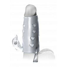 <strong>Удлиняющая насадка FX DELUXE VIBRATING PENIS ENHANCER 413320PD</strong> <br />
Насадка с открытой головкой с петлей для мошонки с вибрацией, изготовленная из ТПЕ.<div class="charTableblock"> </div> Удлиняющая насадка FX DELUXE VIBRATING PENIS ENHANCER 413320PD 
Насадка с открытой головкой с петлей для мошонки с вибрацией, изготовленная из ТПЕ.