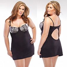 <strong>Платье с поддерживающим лифом на косточках</strong> <br />
Модное короткое платье из легкого, эластичного материала, подчеркивает изгибы талии, слегка касаясь бедер, едва расклешенное к низу с легкой волной по подолу.<div class="charTableblock"><div><span>Размер</span>: 1X (50-52); 2X (52-54)</div><div><span>Цвет</span>: черный</div><div><span>Производитель</span>: Coquette, Канада</div></div> Платье с поддерживающим лифом на косточках 
Модное короткое платье из легкого, эластичного материала, подчеркивает изгибы талии, слегка касаясь бедер, едва расклешенное к низу с легкой волной по подолу.