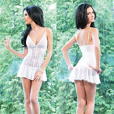 <strong>Женственное платьице  Желанная </strong> <br />
Очень нежное и женственное платье, лиф без косточек, животик и чашки лифа украшены кружевом.<div class="charTableblock"><div><span>Размер</span>: S (42-44); M (44-46); L (46-48)</div><div><span>Цвет</span>: белый</div><div><span>Производитель</span>: Coquette, Канада</div><div><span>В наличии</span>: S-M-L, белый</div></div> Женственное платьице  Желанная  
Очень нежное и женственное платье, лиф без косточек, животик и чашки лифа украшены кружевом.