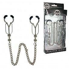 <strong>Зажимы для сосков BAUHAUS</strong> <br />
Зажимы для сосков из серебристого металла с регулируемой силой сжатия.<div class="charTableblock"><div><span>Тип</span>: для сосков</div><div><span>Особенности</span>: с цепочкой</div><div><span>Производитель</span>: XR Brands, США</div></div> Зажимы для сосков BAUHAUS 
Зажимы для сосков из серебристого металла с регулируемой силой сжатия.