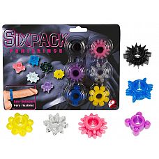 <strong>Набор из шести эрекционных колец различной формы</strong> <br />
Экономичный набор, который состоит сразу из шести эрекционных колец  в одной упаковке.<div class="charTableblock"><div><span>Материал</span>: TPE / TPR</div></div> Набор из шести эрекционных колец различной формы 
Экономичный набор, который состоит сразу из шести эрекционных колец  в одной упаковке.