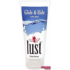 <strong>Вагинальная смазка на водной основе LUST Glide Ride - 50 мл. </strong> <br />
LUST! Классическая немецкая гель смазка на водной основе.<div class="charTableblock"><div><span>Основа</span>: водная</div><div><span>Особенности</span>: для секс игрушек; вагинальная; без запаха</div><div><span>Объем, мл</span>: 30-59</div><div><span>Объем, мл</span>: 50</div></div> Вагинальная смазка на водной основе LUST Glide Ride - 50 мл.  
LUST! Классическая немецкая гель смазка на водной основе.