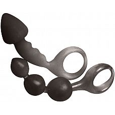    Bottoms Up^ Butt Silicone Anal Toy Set,  
 ,     .