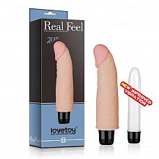 <strong>Водонепроницаемый вибратор-реалистик Real Feel - 18 см. </strong> <br />
Многоскоростной реалистичный вибратор Lovetoy Real Feel выполнен из киберкожи, приятной на ощупь.<div class="charTableblock"><div><span>Длина, см</span>: 18</div><div><span>Диаметр, см</span>: 3.8</div><div><span>Материал</span>: ПВХ (PVC)</div><div><span>Цвет</span>: телесный</div><div><span>Особенности</span>: без мошонки; с вибрацией</div><div><span>Длина, см</span>: 17-20</div><div><span>Диаметр, см</span>: 3</div><div><span>Производитель</span>: Lovetoy, Китай</div></div> Водонепроницаемый вибратор-реалистик Real Feel - 18 см.
Многоскоростной реалистичный вибратор Lovetoy Real Feel выполнен из киберкожи, приятной на ощупь.