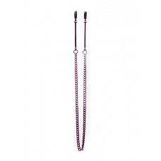 <strong>Розовые клипсы на соски с цепочкой</strong> <br />
Металлические зажимы для сосков с резиновым покрытием.<div class="charTableblock"><div><span>Тип</span>: для сосков</div><div><span>Особенности</span>: с цепочкой</div><div><span>Производитель</span>: OUCH by Shots Media BV, Нидерланды</div></div> Розовые клипсы на соски с цепочкой 
Металлические зажимы для сосков с резиновым покрытием.