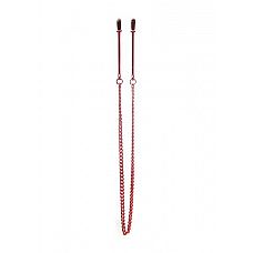 <strong>Красные клипсы на соски с цепочкой</strong> <br />
Металлические зажимы для сосков с резиновым покрытием.<div class="charTableblock"><div><span>Тип</span>: для сосков</div><div><span>Особенности</span>: с цепочкой</div><div><span>Производитель</span>: OUCH by Shots Media BV, Нидерланды</div></div> Красные клипсы на соски с цепочкой 
Металлические зажимы для сосков с резиновым покрытием.