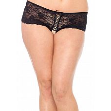 <strong>Кружевные шортики со шнуровкой</strong> <br />
Красивые и удобные трусики-шортики. Игривая шнуровка не оставит равнодушным Вашего партнера! <div class="charTableblock"><div><span>Размер</span>: XL (48-50)</div><div><span>Цвет</span>: черный</div><div><span>Производитель</span>: Leg Avenue, США</div><div><span>В наличии</span>: XL, черный</div></div> Кружевные шортики со шнуровкой
Красивые и удобные трусики-шортики. Игривая шнуровка не оставит равнодушным Вашего партнера!
