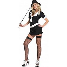 <strong>Костюм  Гангстер-девочка </strong> <br />
Костюм гангстер-девочки: платье, ремень и галстук.<div class="charTableblock"><div><span>Размер</span>: S (42-44)</div><div><span>Цвет</span>: черный</div><div><span>Производитель</span>: Leg Avenue, США</div></div> Костюм  Гангстер-девочка  
Костюм гангстер-девочки: платье, ремень и галстук.