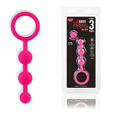 <strong>Анальные бусы из ультрабархатистого силикона 3 шарика</strong> <br />
Самый лучший мягкий и упругий материал для анальных игрушек - силикон.<div class="charTableblock"><div><span>Длина, см</span>: 13</div><div><span>Диаметр, см</span>: 2</div><div><span>Материал</span>: силикон</div><div><span>Цвет</span>: красный/розовый</div><div><span>Особенности</span>: цепочки, бусы</div><div><span>Особенности</span>: без вибрации</div><div><span>Длина, см</span>: 13-16</div><div><span>Диаметр, см</span>: 2</div></div> Анальные бусы из ультрабархатистого силикона 3 шарика 
Самый лучший мягкий и упругий материал для анальных игрушек - силикон.