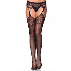    Tear Drop Garterbelt Stockings  
  -    ,   .