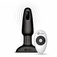 �������� �������-������ � ������� �������� B-Vibe Rimming Plug BLACK 
�������� ���� �������-��������, ������� ������ � ���� ������� ��� ��������� �������� ����������.
